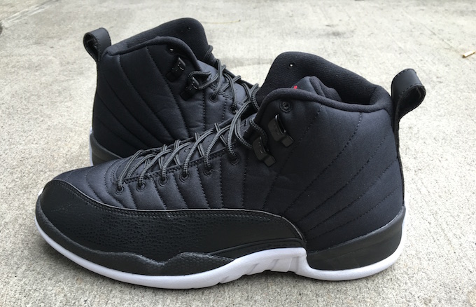 jordan 12 black nylon