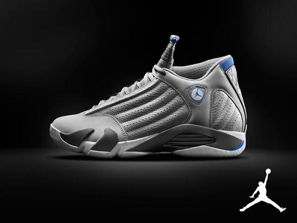 Air Jordan 14 Wolf Grey / Sport Blue